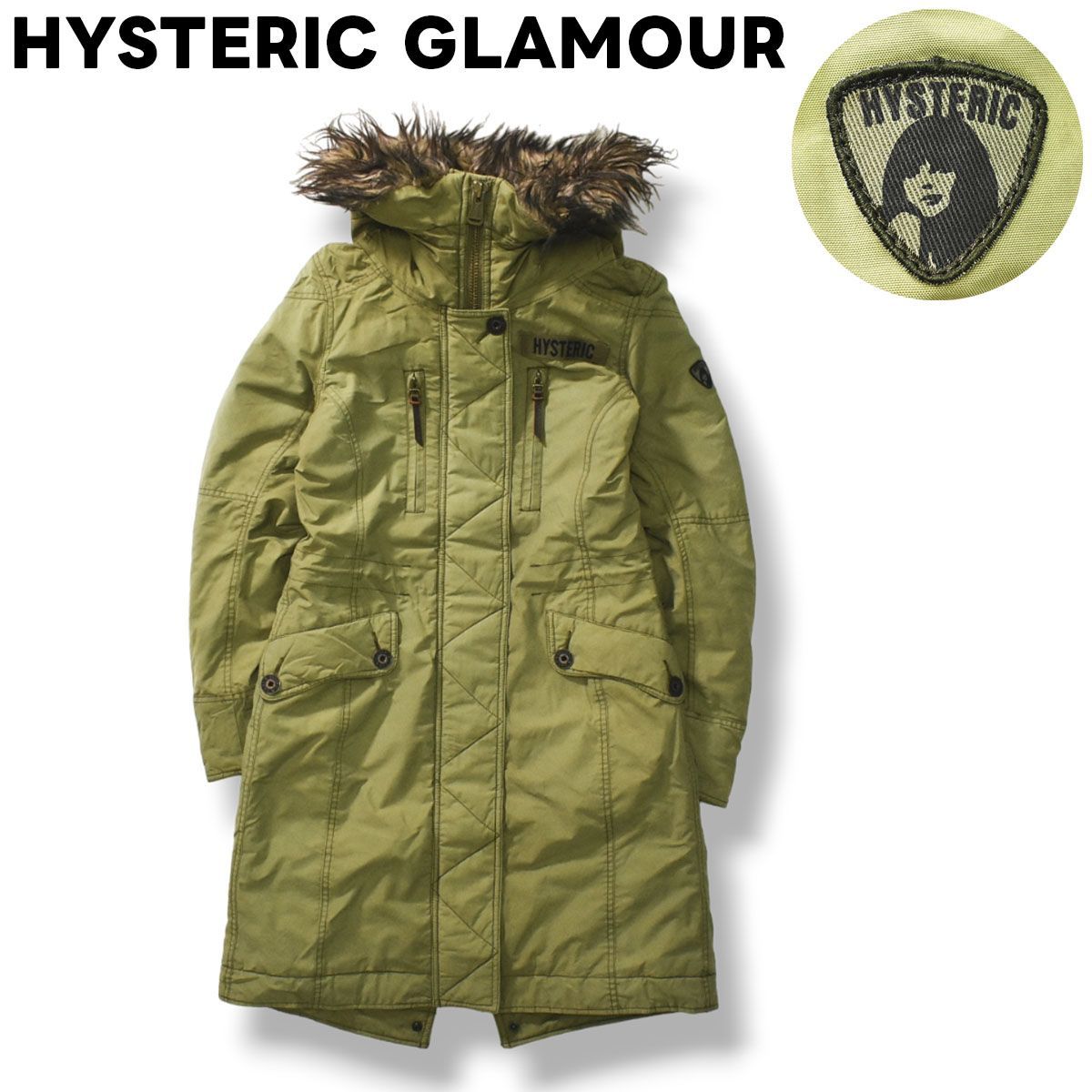 メーカー包装済 0113AC03 HYSTERIC GLAMOUR GLAMOUR ファー付きフード 