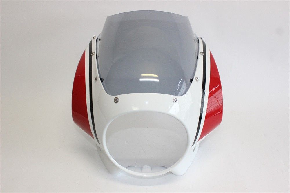 XSR 900 XSR900 xsr900 2025 以降 ビキニカウル フロントカウル 白X赤 - ライトスモーク スクリーン -ステー セット USTAUSTRALIA_COM_AU