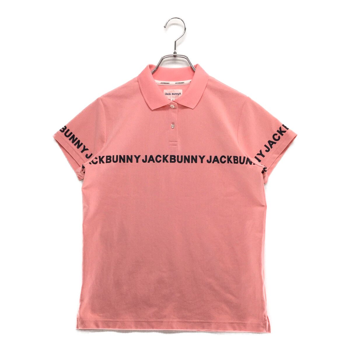JACK BUNNY!! - coco 中古 ジャックバニー Jack Bunny!! レディース 半袖ポロシャツ 2(L) ピンク 鹿の子 中古 レディース ジャックバニー Jack Bunny!! 半袖ポロシャツ 2