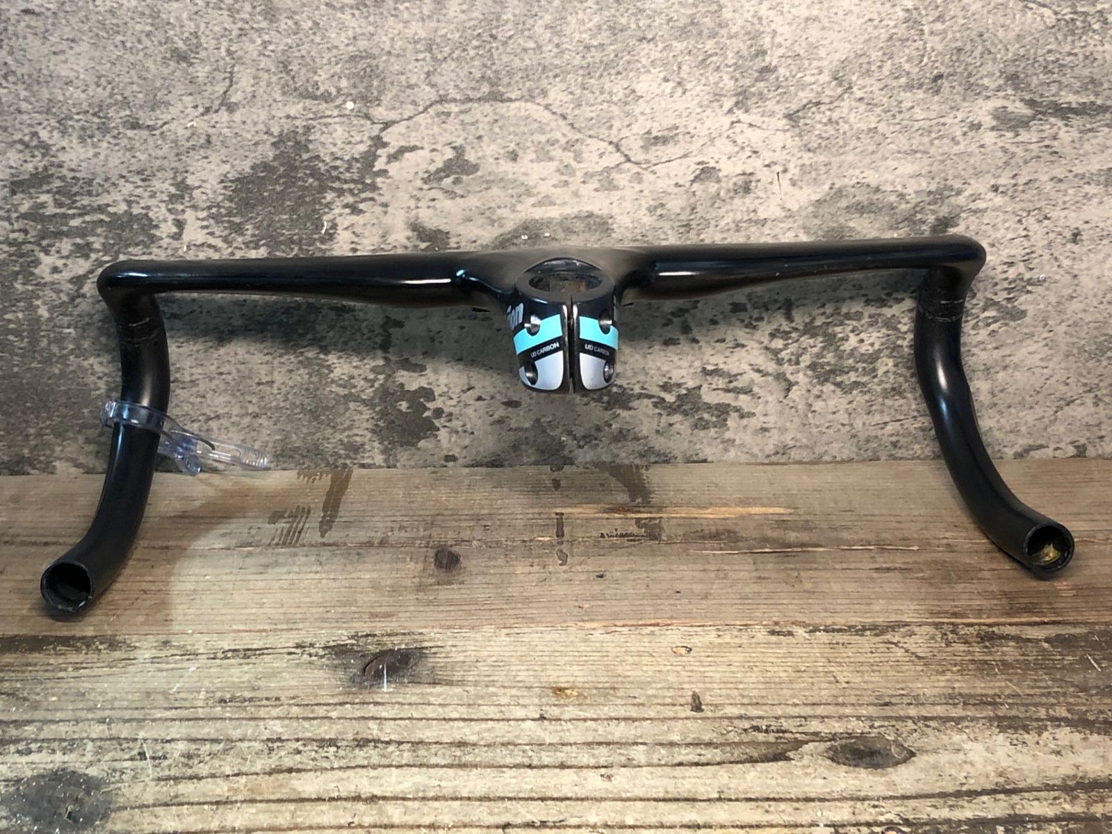 JM098 FSA ヴィジョン Vision METRON 5D Bianchi カーボン ドロップハンドル 420mm 120mm ブラケット固定傷損傷大のためジャンク