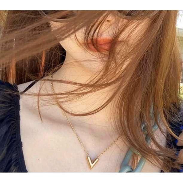 V字ネックレス ゴールド キンプリ 平野紫耀 男女兼用 芸能人 シンプル