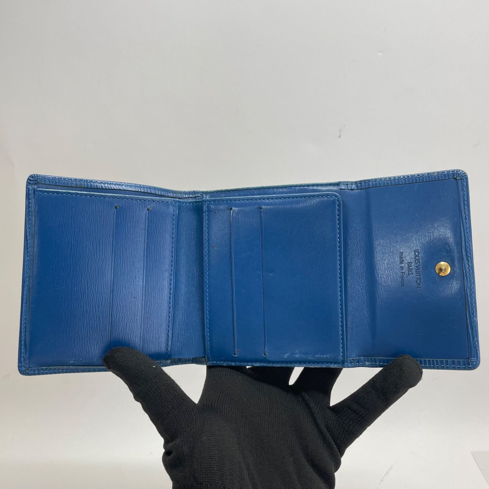 ルイ・ヴィトン エピ　ブルー三つ折り財布 楽天市場】【財布】LOUIS VUITTON ルイ ヴィトン エピ ポルト
