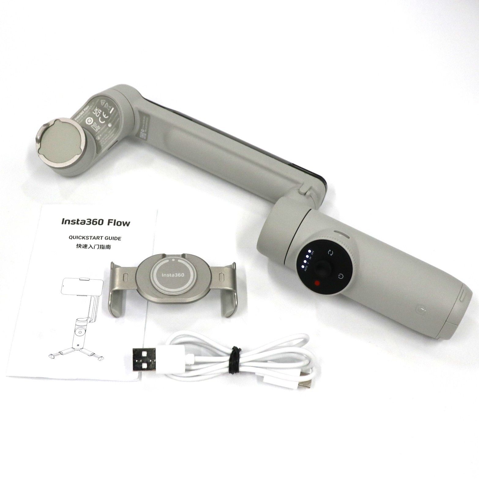 Insta360 Flow AI追跡搭載 スマートフォン用ジンバル insta360-flow-gy ストーングレイ 良い B