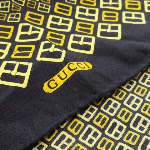 GUCCI シルクスカーフ GGロゴ ネイビー GUCCI グッチ スカーフ GGフローラ 609317 3G001 レディース