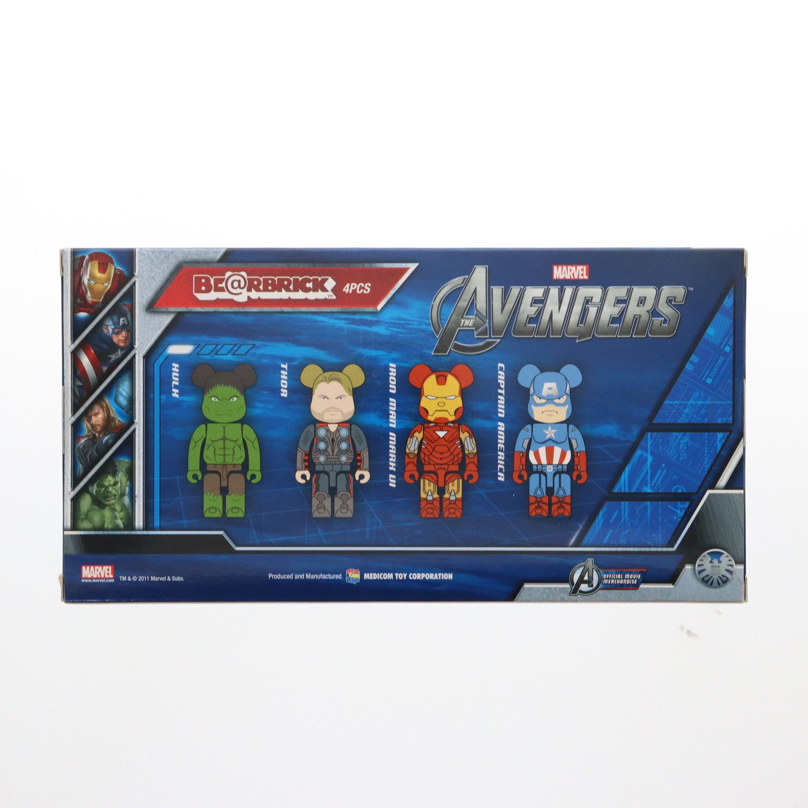 【未開封】[単品] BE@RBRICK-ベアブリック- アベンジャーズ 4体セット 前売り券特典 未開封】[単品] BE@RBRICK-ベアブリック- アベンジャーズ 4体