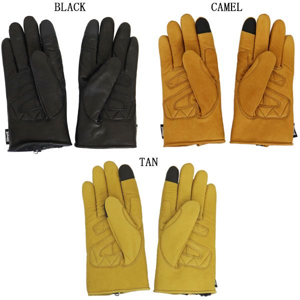 Schott (ショット) 4970044 WINTER ZIP LEATHER GLOVE ウィンター