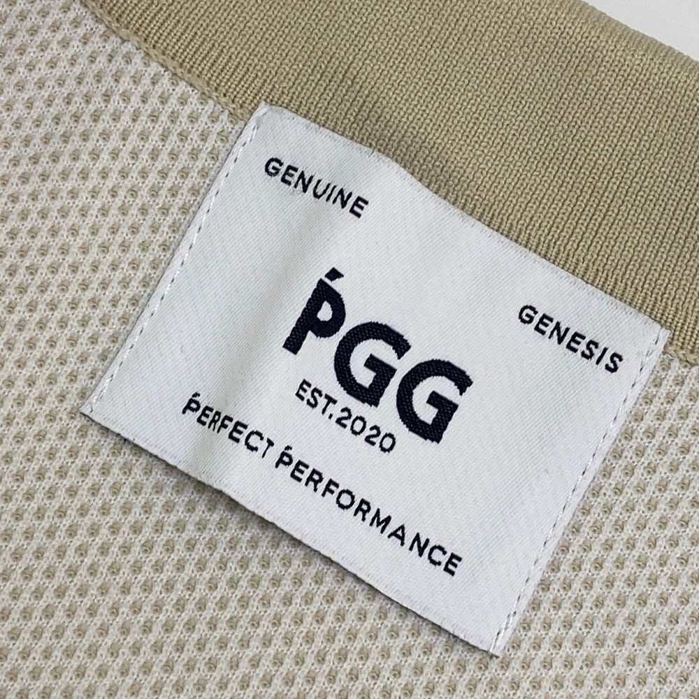 美品！PEARLY GATES ポロシャツ サイズ5 ベージュ サイズ：5 PGG PEARLY GATES パーリーゲイツ 2024年モデル ハーフ