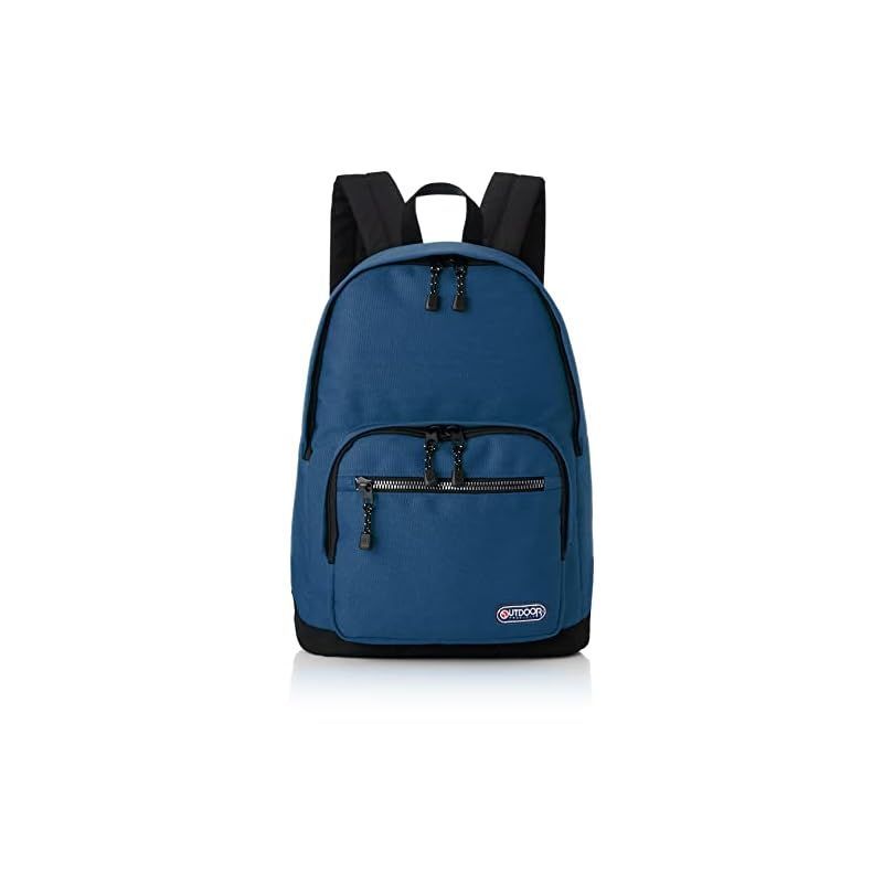 【特価商品】[アウトドアプロダクツ] リュック A4収納 ポケット多数 大容量 背面パッド ルミナス メタル風ファスナー ネイビー 1