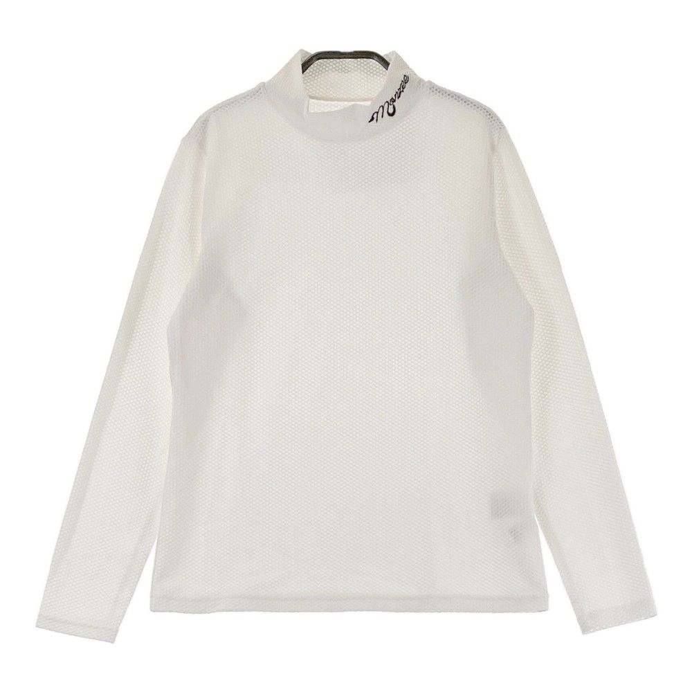 monzee ハイネック ホワイト ゴルフウエア サイズ：M MONZEE モンジー ハイネック 長袖Tシャツ ホワイト系