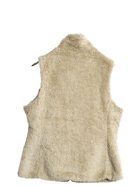 【人気おしゃれ】 なクーポン配布中! パタゴニア ロスガトス フリース ベスト レディース М 程| ハイ パイル ボア 重ね着 前開き フルジップ アウトドア ハイネック ベージュ