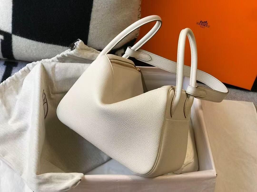 エルメス mini19 lindy ゴールド バックル レディース ハンドバッグ