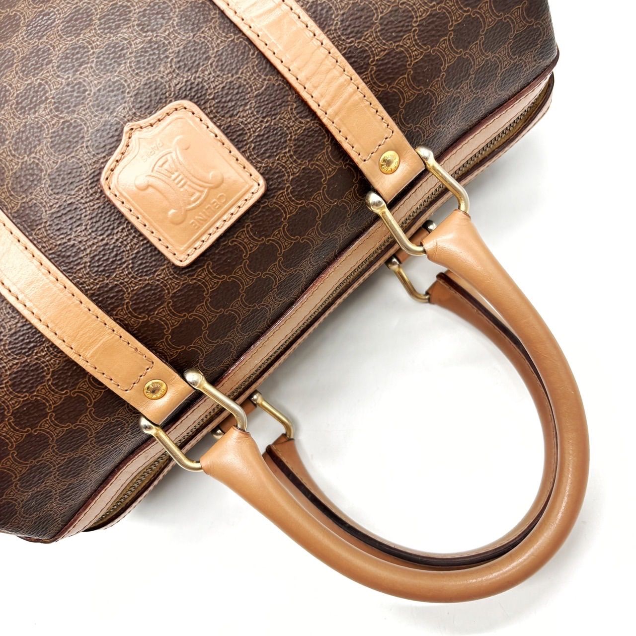 ✨美品✨ CELINE セリーヌ マカダム柄 トリオンフ ボストン