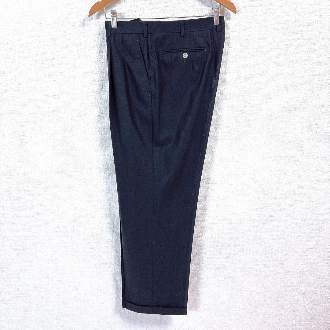 美品】 LANVIN ダブルスーツセットアップ R52-47 ネイビー 無地 - メルカリ