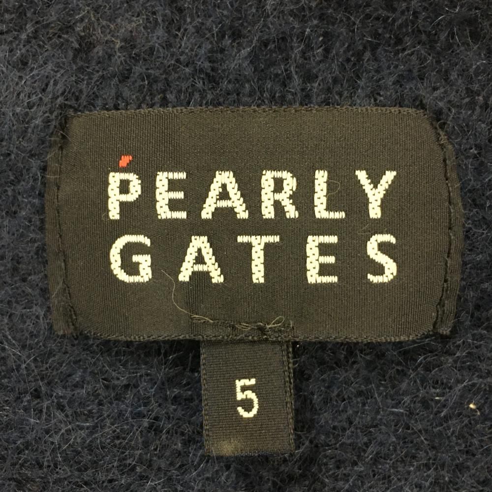 全国翌日お届け！ 超 パーリーゲイツ セーター ネイビー フロントロゴ モヘヤ混 ニット メンズ 5 L ゴルフウェア PEARLY GATES 定評のある