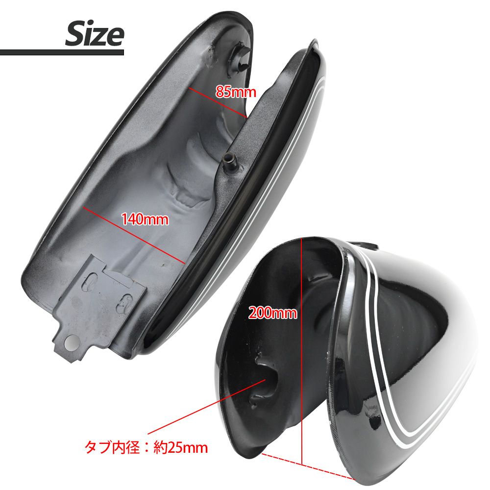 DT-1 DT1タイプ ガソリンタンク タンク 燃料タンク フューエルタンク ブラック 社外品 カフェレーサー カスタム パーツ バイク