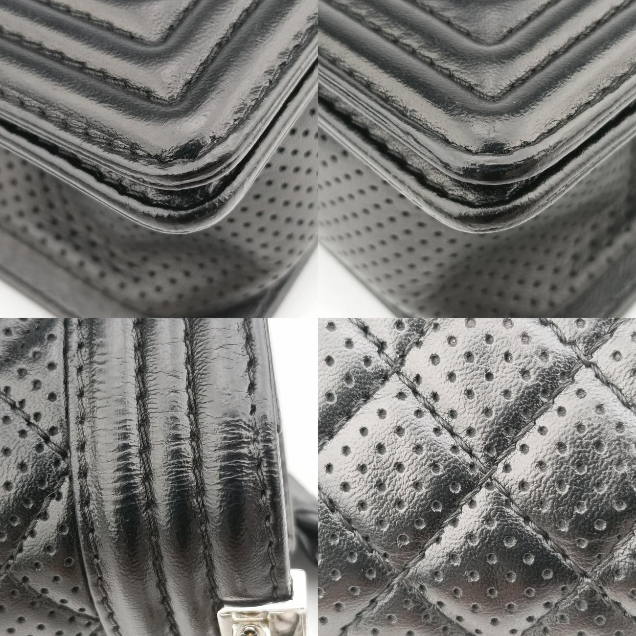 シャネルChanelボーイシャネルブラックラムスキンA6708619140188