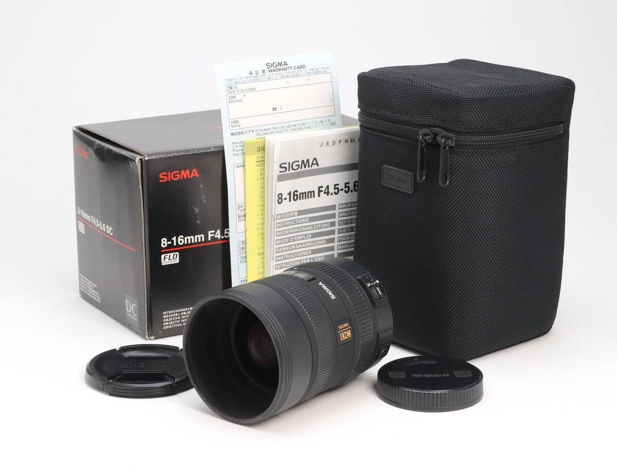 C 実用品 SIGMA シグマ 8-16mm F4.5-5.6 DC HSM for Canon 初期不良返品可 99-117
