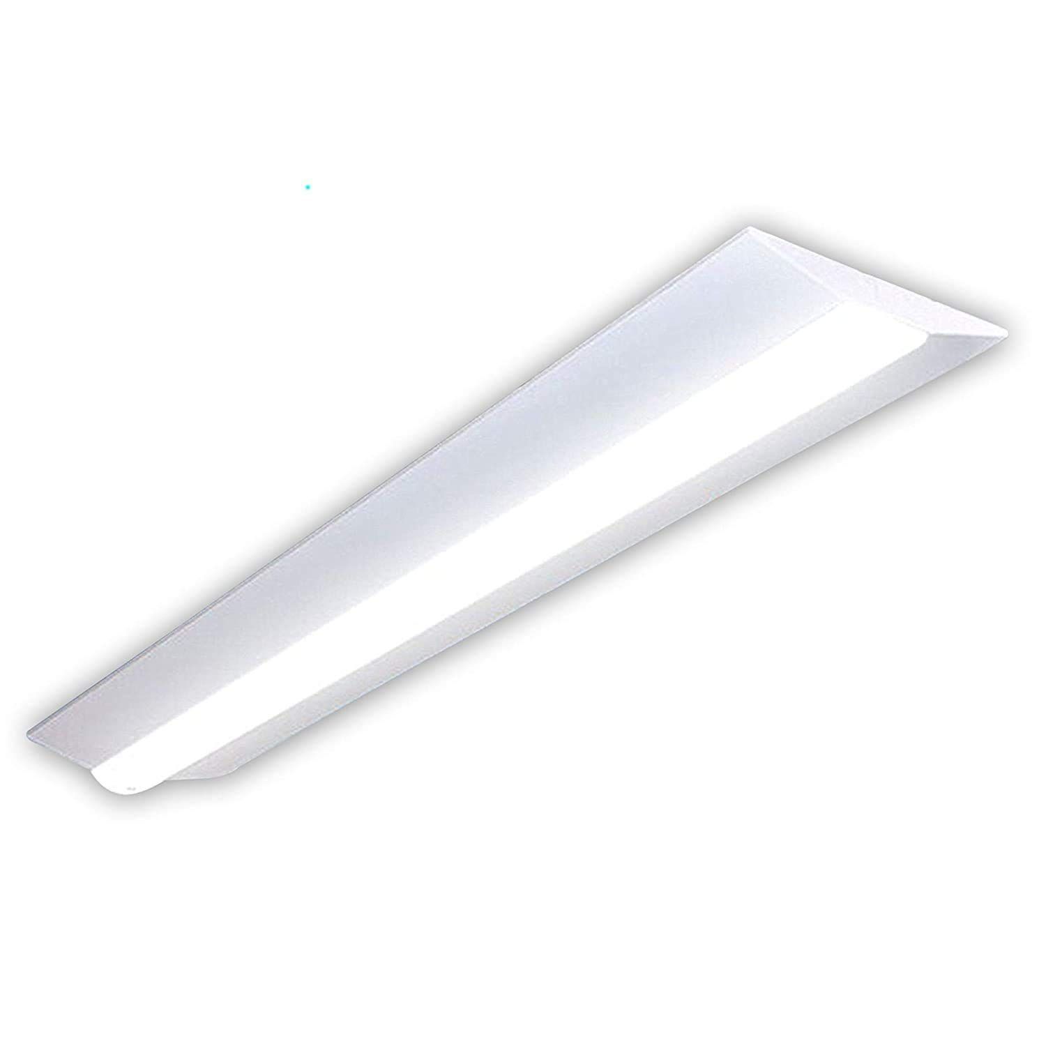 【人気商品】3K-6K LED蛍光灯 一体型 4形×2灯相当 昼光色6K 従来天井直付 逆富士形
