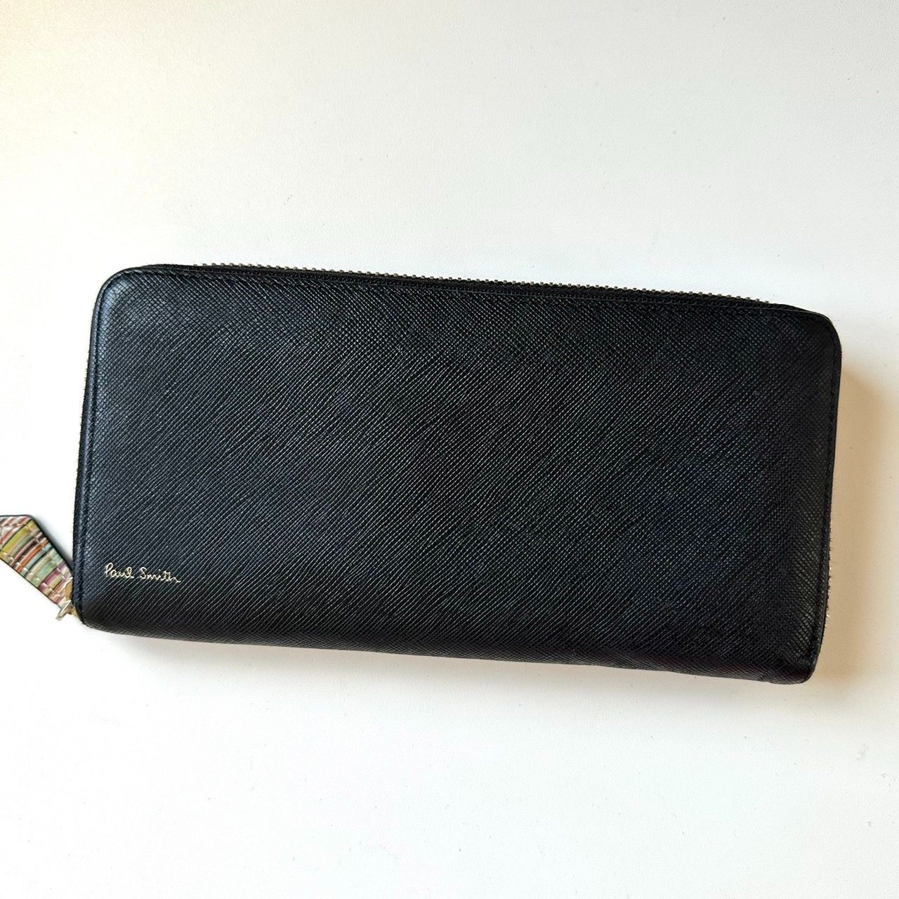 ポールスミス Paul Smith 長財布 ジップストローグレイン2 ブラック