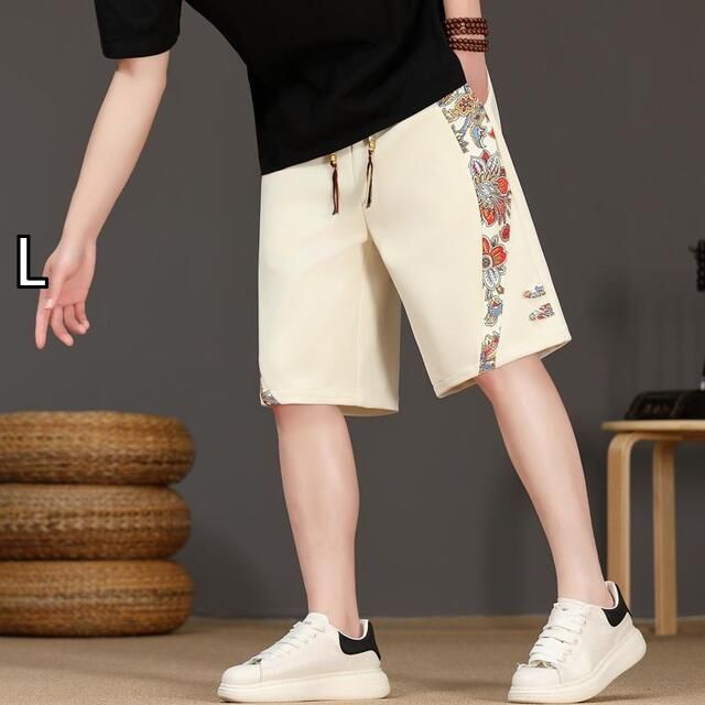 [L]メンズ ファッション 服 男性用 オシャレ シンプル 大人 かっこいい ストリート  スポーツ パンツ 夏 ストレート カジュアル 