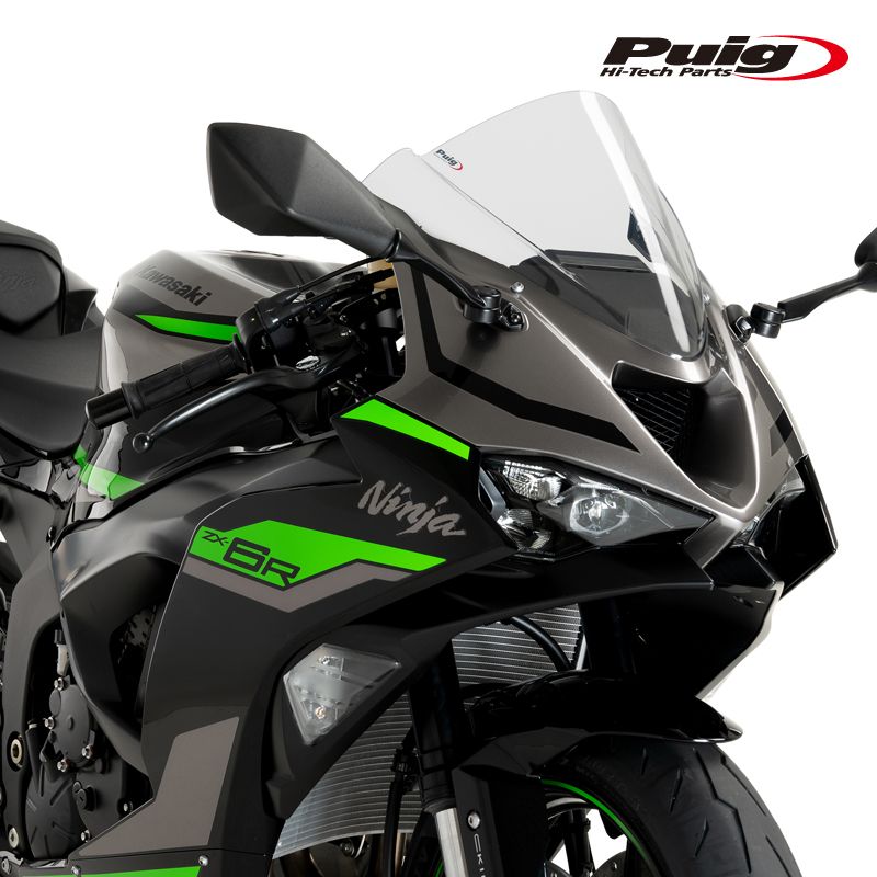 ゆき Puig 21831W Z-RACING SCREEN [CLEAR] Kawasaki ZX-6R (24-25) プーチ