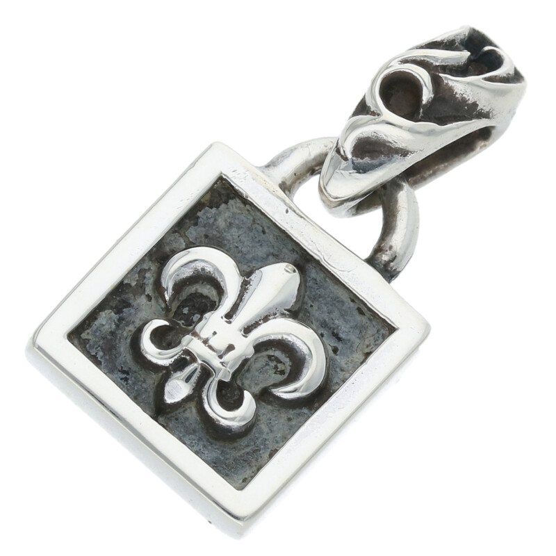 【正規品】クロムハーツ カシミヤ リストバンド BS FLUER CHARM CHROME HEARTS クロムハーツ BSフレア チャーム バゲット