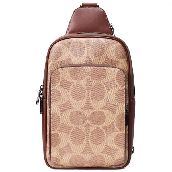 コーチ メンズ バッグ COACH コーティングキャンバス レザー