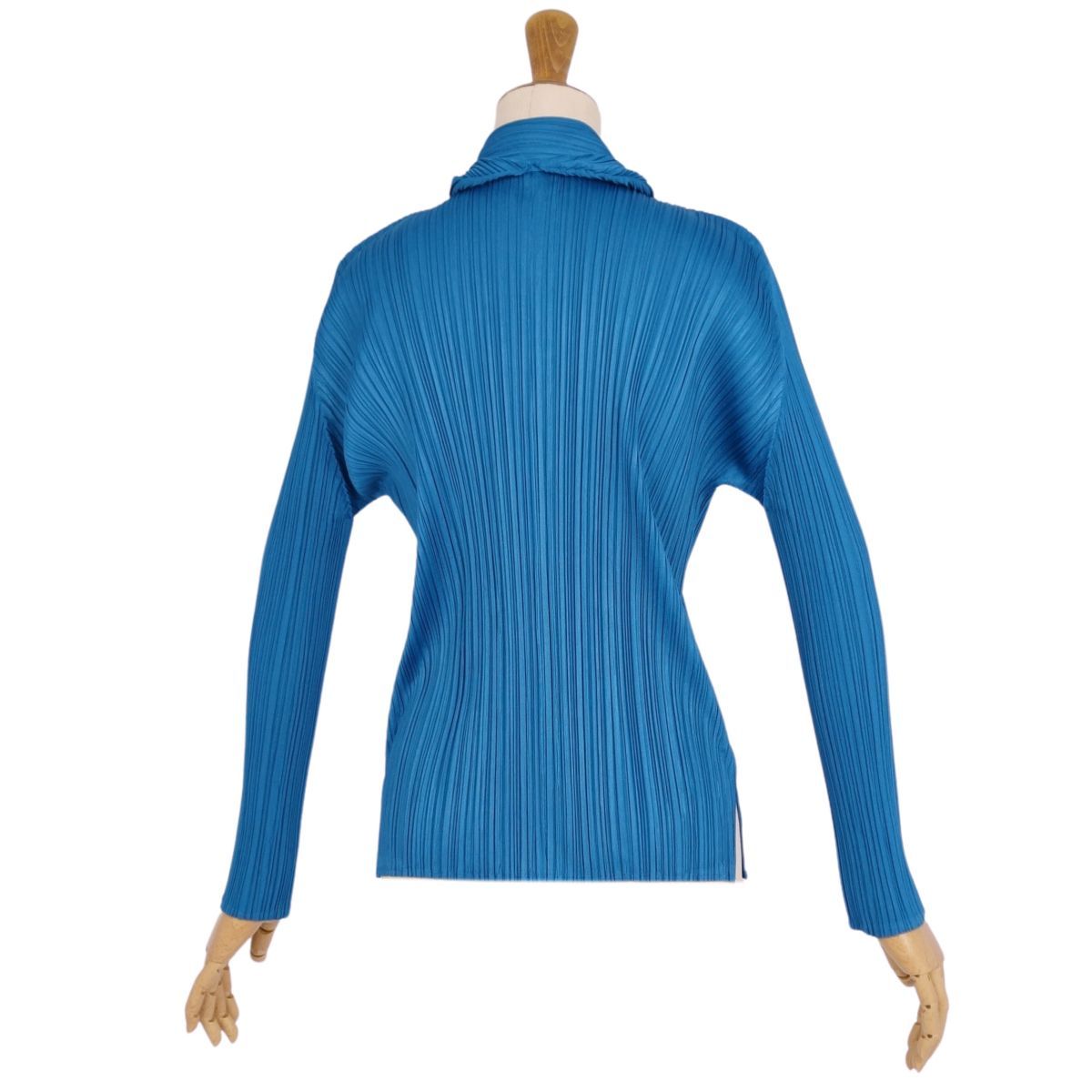 極美品 プリーツプリーズ イッセイミヤケ PLEATS PLEASE シャツ ブ 