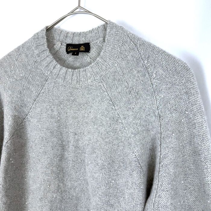 ドゥロワー Drawer 7Gスパングルクルーネックニット ラメ スパンコール