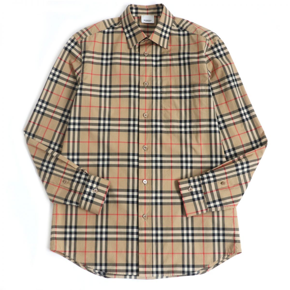 良品□21SS BURBERRY/バーバリー 8038521 ノバチェック柄 コットン100 
