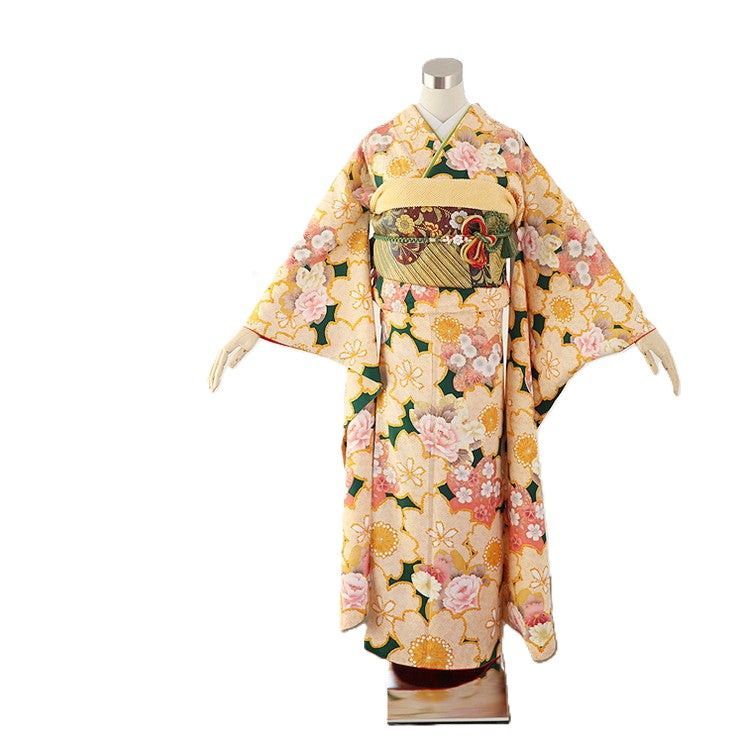 振袖 身長148-163cm オレンジ or-003