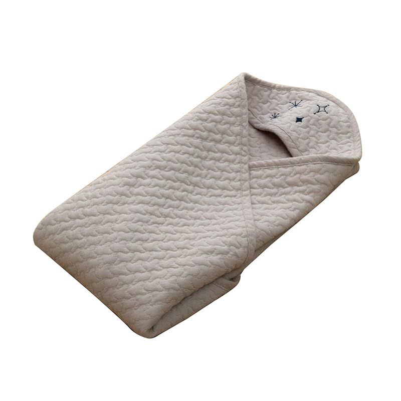 イケヒコ 寝具 ベビー 赤ちゃん 子供 おくるみ 綿 100% 洗える ギフト イブル グレー 約85×85cm カルム #9845549 0