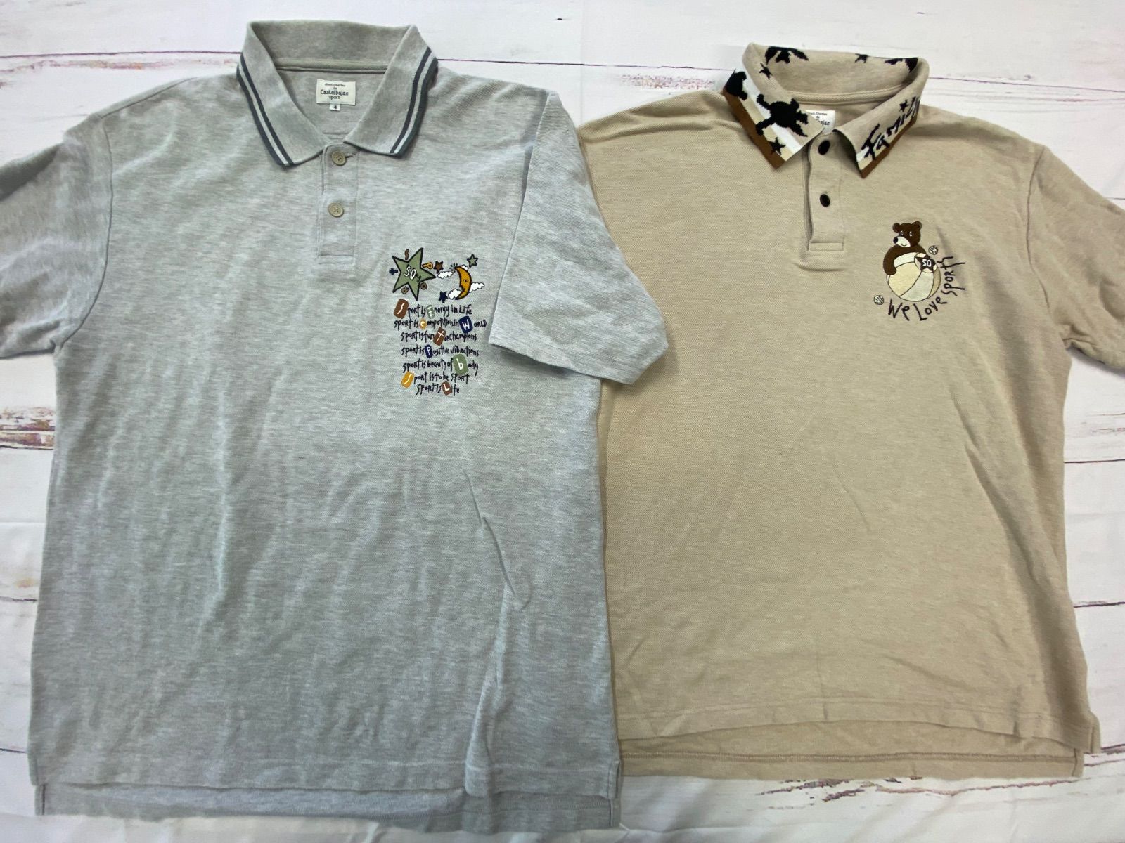 S629◇ メンズ カステルバジャックスポーツ ポロシャツ おまとめ S629◇ メンズ カステルバジャックスポーツ ポロシャツ おまとめ