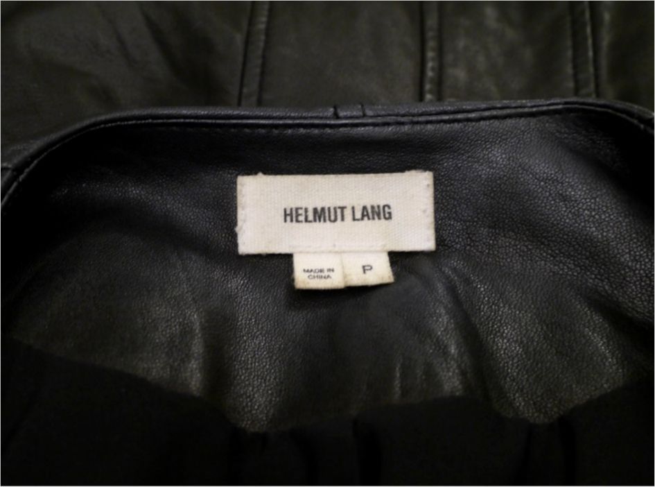 【美品】HELMUT LANG ラムレザー ジャケット しなやかなラムレザー☆】HELMUT LANG(ヘルムートラング)の