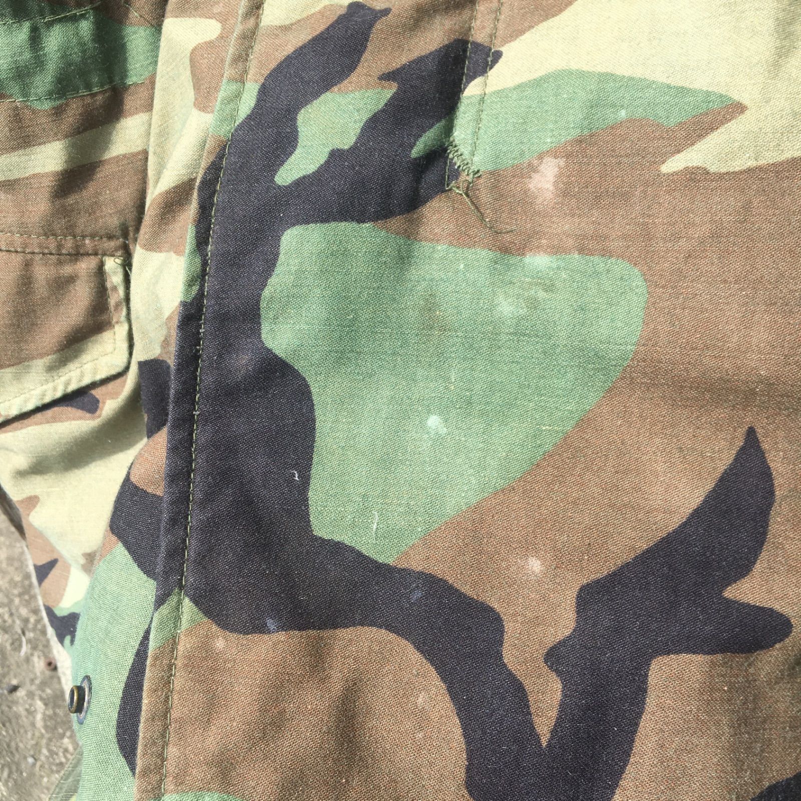 80's Vintage 【US ARMY】米軍実物 M-65 3rdブラスジッパー ミリタリー
