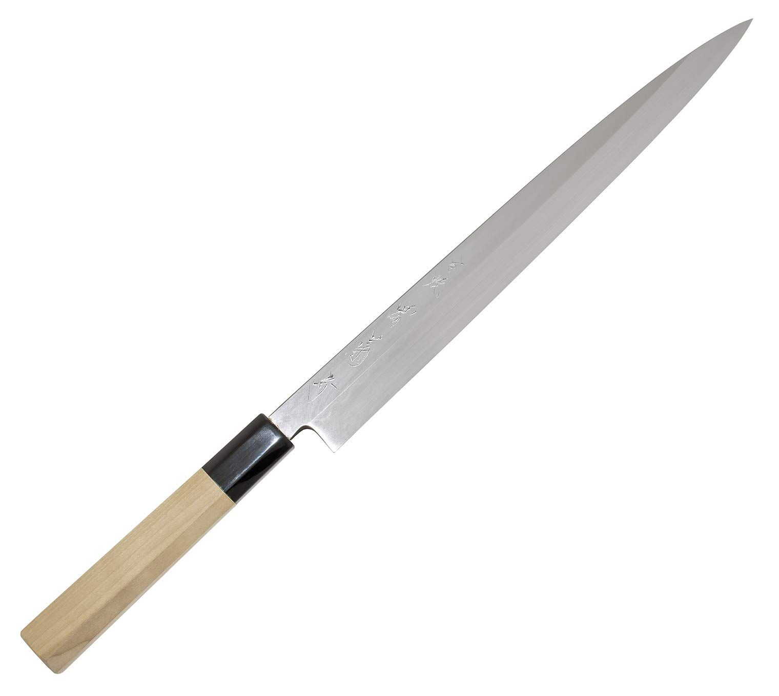 堺菊守 Sakaikikumori 特殊包丁 シルバー 刃渡り 約27cm 本焼 ふぐ引 朴八角柄 F-227 ふぐ引 27cm