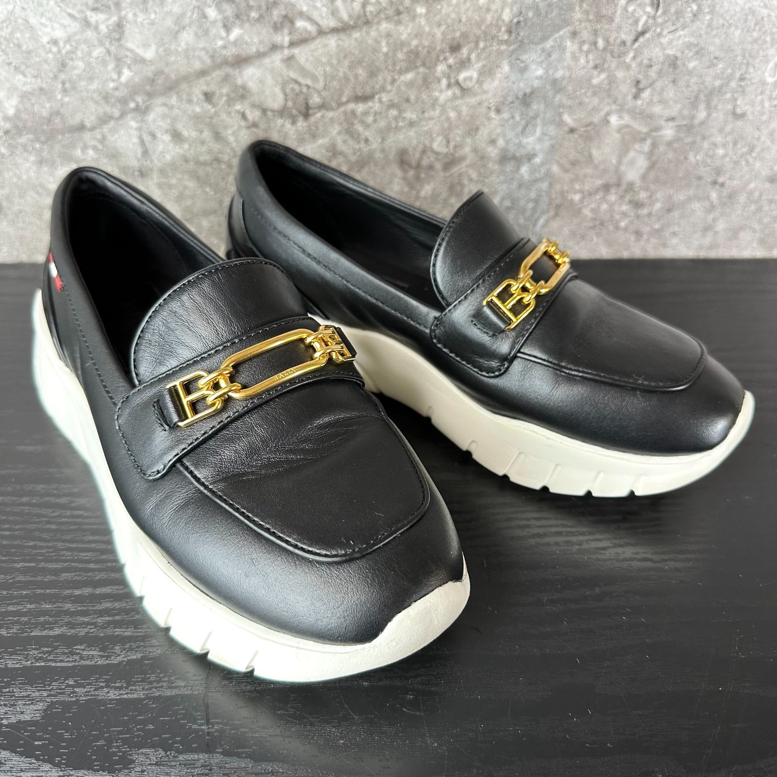 S361 BALLY バリー ロゴビット 厚底 プラットフォーム