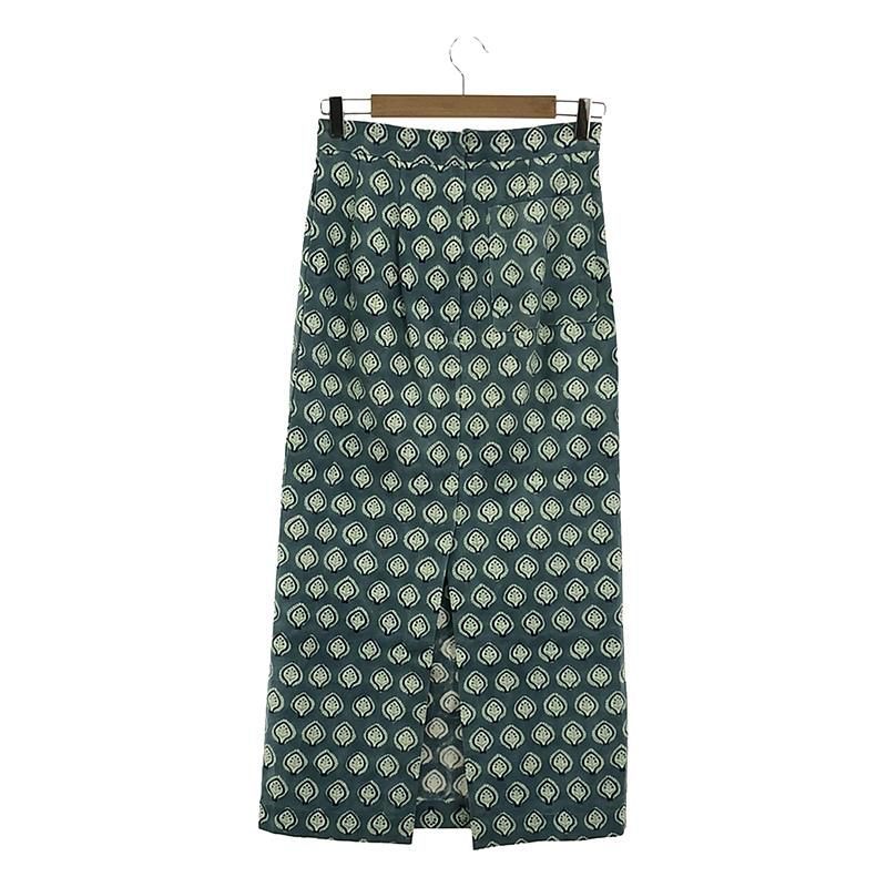 SZ Blockprints / エスゼットブロックプリント | × Ron Herman ロンハーマン別注 CANVAS Skirt 総柄プリント スカート | S | ブルー | レディース