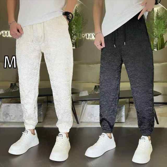 限定SALE，人気SALE [M ]メンズ ファッション 服 男性用 オシャレ シンプル 大人 かっこいい 大きいサイズ ストリート 紳士服 夏 薄手 プリーツ ズボン パンツ エスニック クリーン ソフト カジュアル パンツ その他