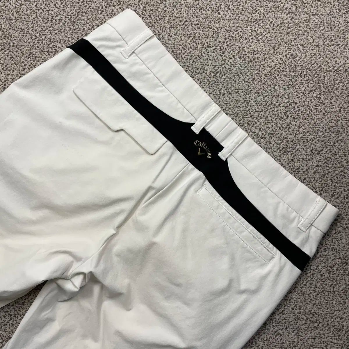 【雷市場（ポンジャン）商品韓国直送】 Callaway(キャロウェイ) 白 ゴルフ パンツ 33 250119
