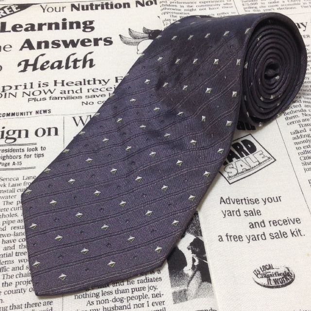 ジョルジオアルマーニ GIORGIO ARMANI 微光沢 ネクタイ イタリア製 シルク パターン柄 ミックス H-006831 ゆうパケット