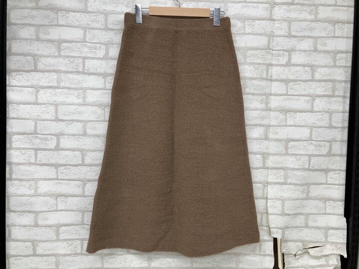 JIL SANDER KK PW KA 0003 ジル サンダー スカート レディース ブラウン ベージュ size M イタリア製 ウール ポリエステル