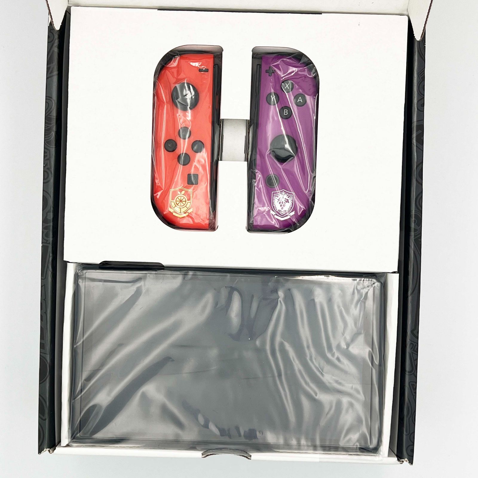 中古】Nintendo Switch(有機ELモデル) スカーレット・バイオレット 