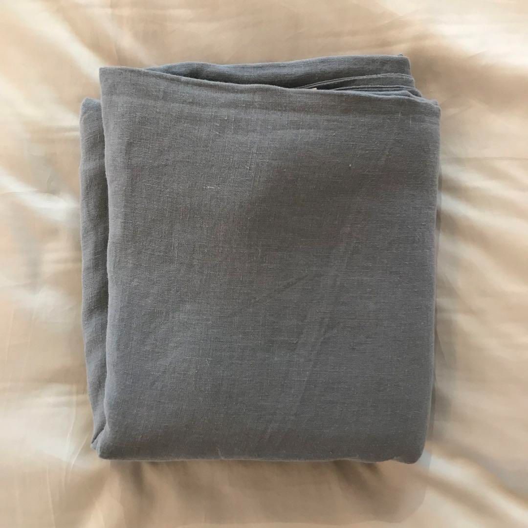 掛けカバー リネンテールズ Dサイズ ブルーフォグ