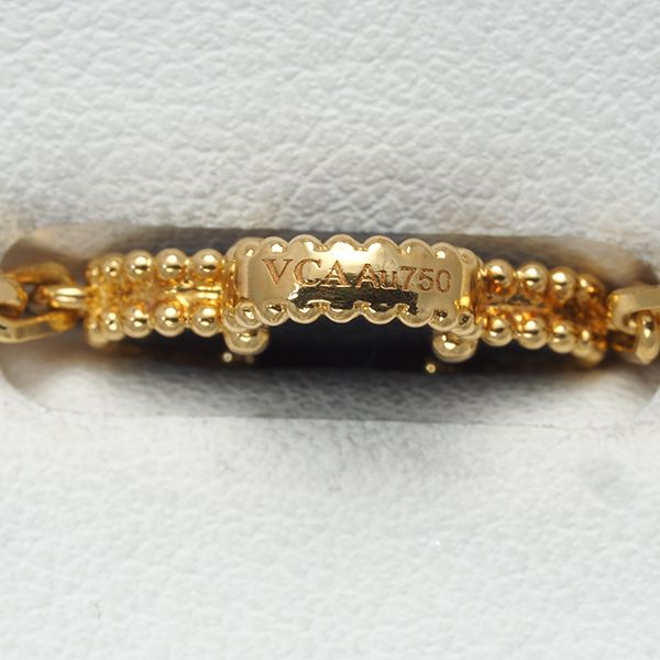 R♡平日発送 ❁⃘*.゜ヴァンクリーフ＆アーペル オニキス 5pブレスレット Van Cleef & Arpels ヴァンクリーフ＆アーペル オニキス