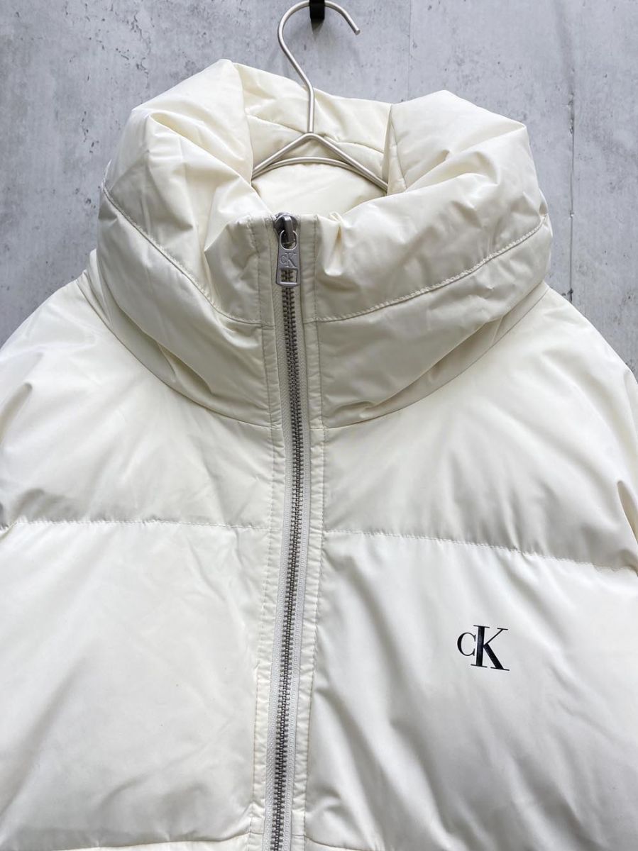 Calvin Klein カルバンクライン ダウン ジャケット sizeS 白 ◆ レディース