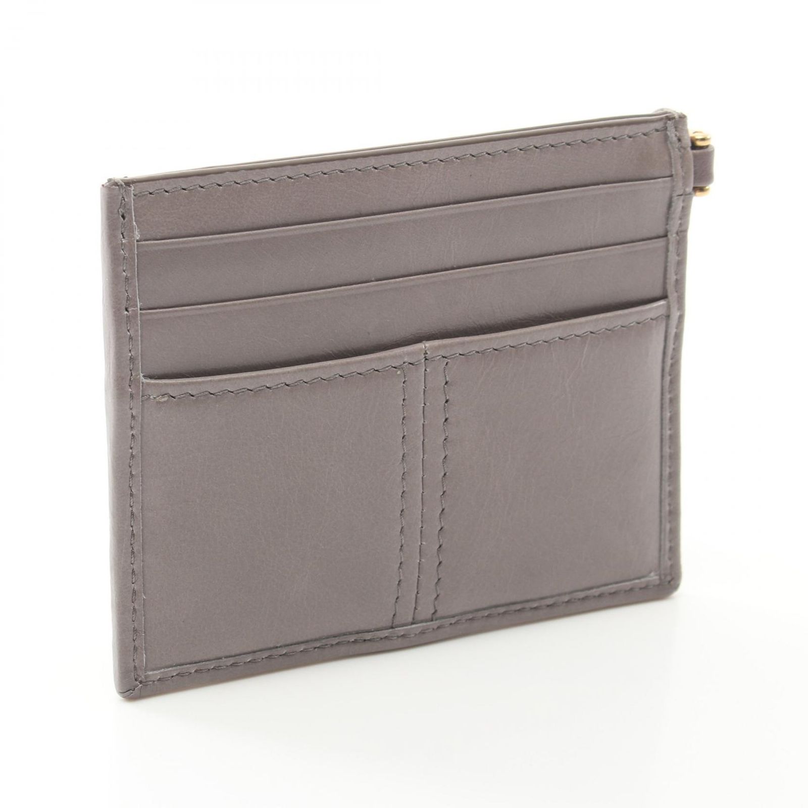 プラダ PRADA カードケース SOFT LUX 1MC0252CYRF0116 グレー レザー  