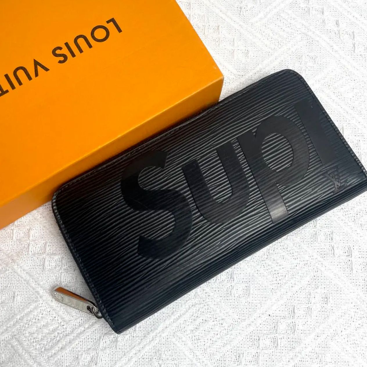 Louis Vuitton Supreme 長財布 ブラック Louis Vuitton Supreme 長財布