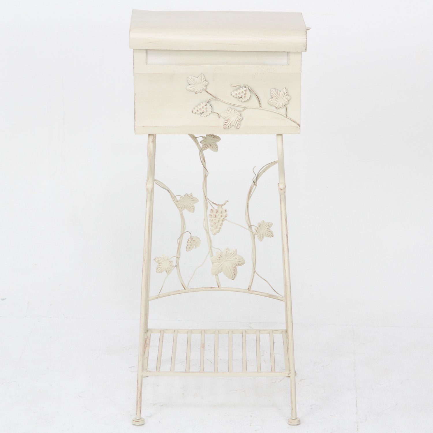 不二貿易 郵便ポスト 幅42.5×奥行34.5×高さ99㎝ ホワイトメールボックス 郵便受け キーホール付 グレープ 38175 MARWIL-DEMENAGEMENTS_CH