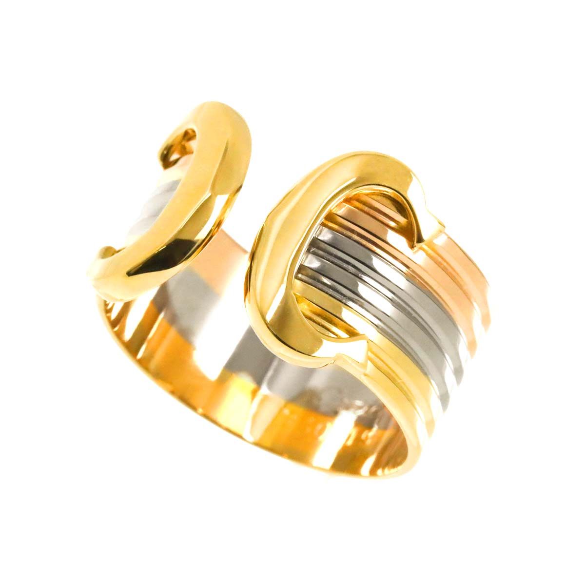 カルティエ Cartier C2 #56 リング ラージ LM K18 YG WG PG スリー